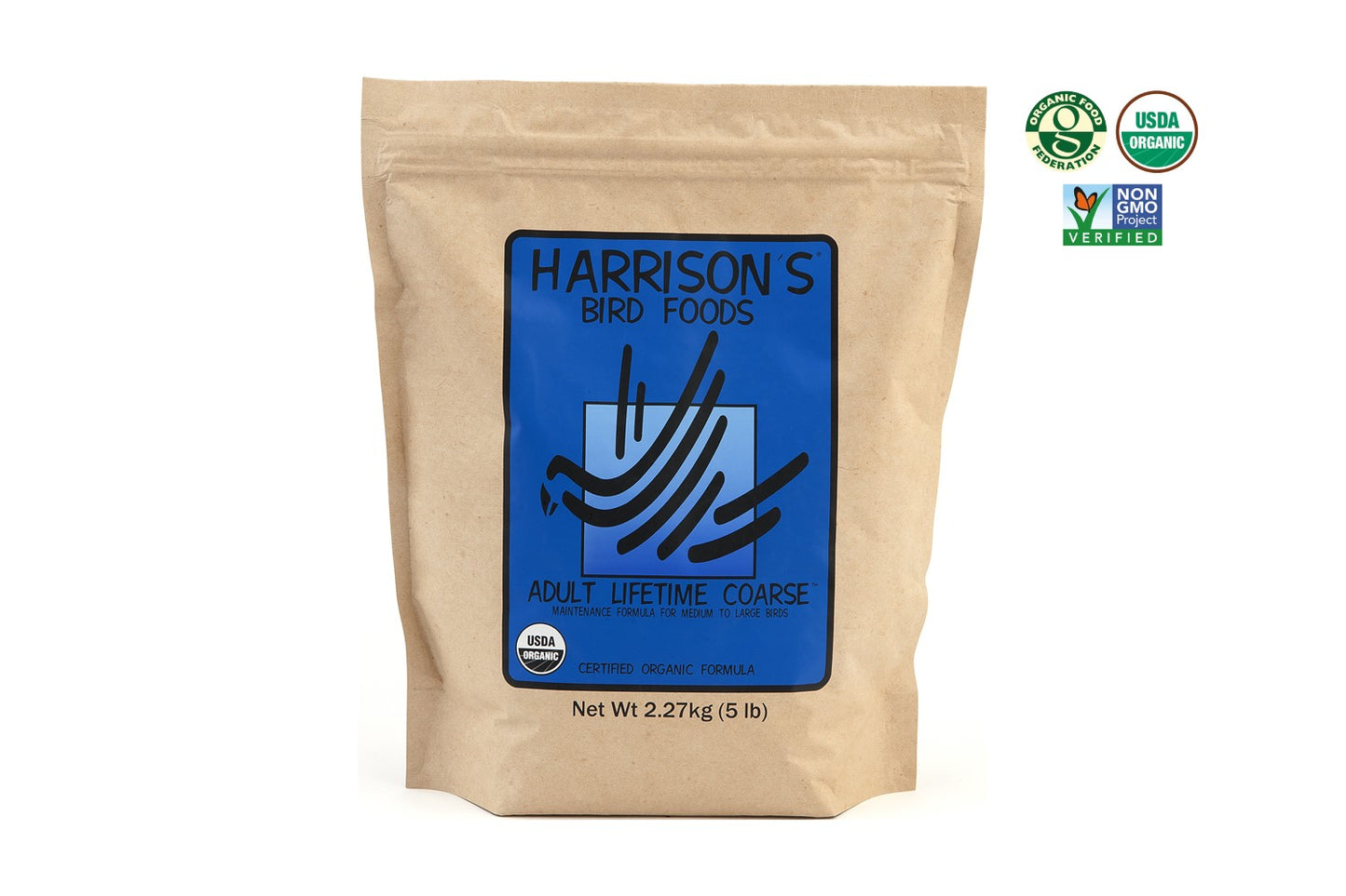 A 2.27kg bag of Harrison's Adult Lifetime Coarse