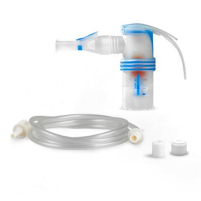 A pari compact nebuliser year pack, comprising tubing, filter and mouthpiece unit