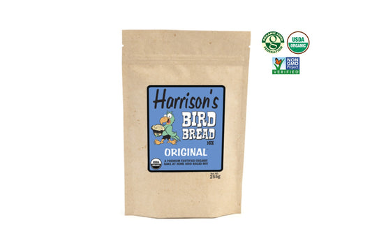 A bag of original Harrison's Bird Bread 