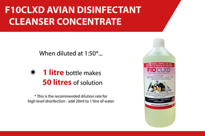 F10CLXD Avian Disinfectant Cleanser Concentrate