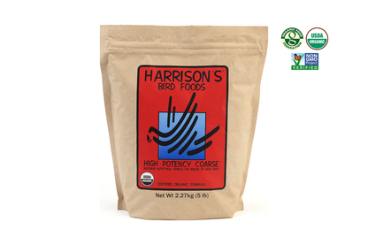 A 2.27kg bag of Harrison's High Potency Coarse